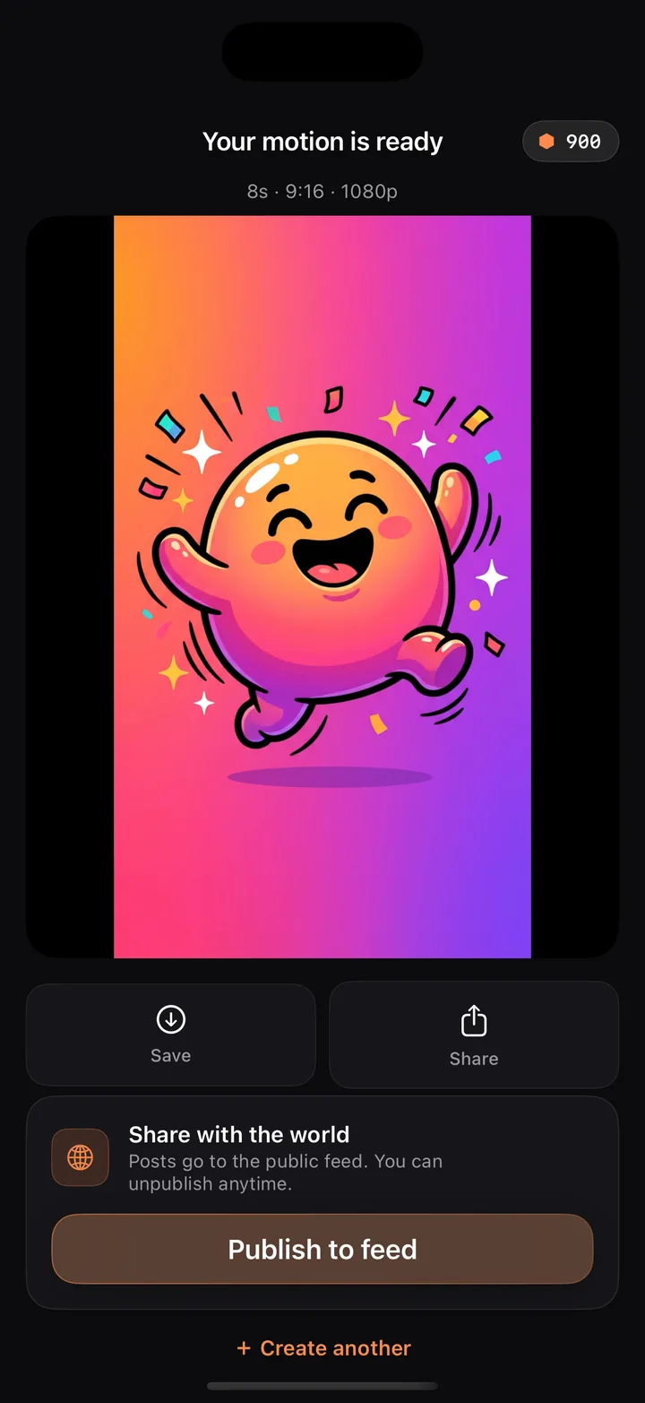 A fun GIF-style looping animation created with Merge